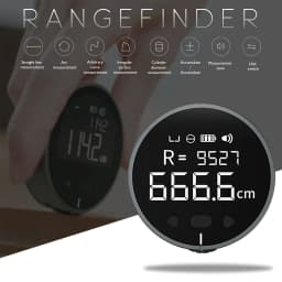 image-Electronic Ruler Rechargeable 8 Functions Rangefinder