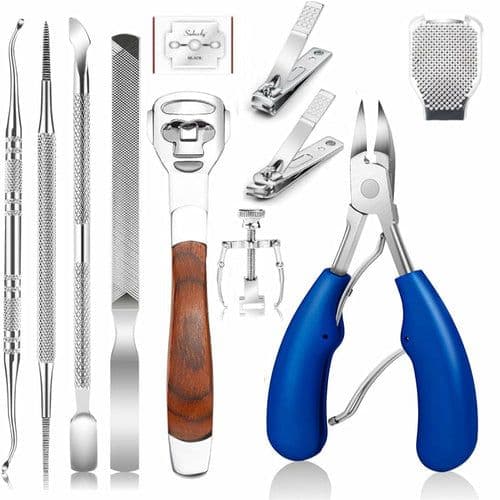 image-11Pcs/Set Ingrown Toenail Tools Kit Nail Care Pedicure Tools