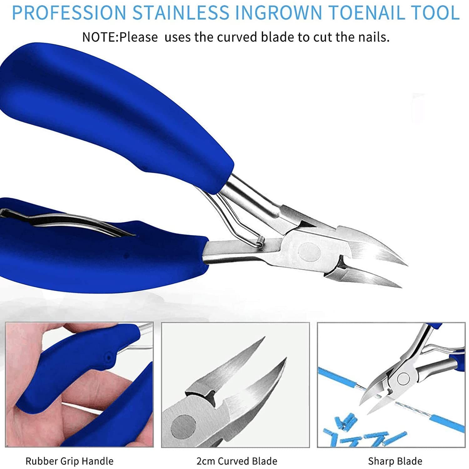 image-11Pcs/Set Ingrown Toenail Tools Kit Nail Care Pedicure Tools