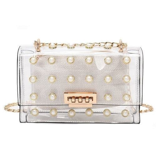image-High Quality Women‘s Pearl Rivet Messenger Bag
