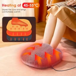 image-USB Foot Warmer Constant Temperature Heating Pad Soft Velvet Washable