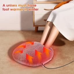 image-USB Foot Warmer Constant Temperature Heating Pad Soft Velvet Washable