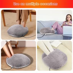 image-USB Foot Warmer Constant Temperature Heating Pad Soft Velvet Washable