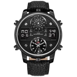 image-Multifunctional Dual Display Electronic Quartz Watch