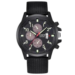 image-Fashion Nylon Band Military Sports Watch For Men
