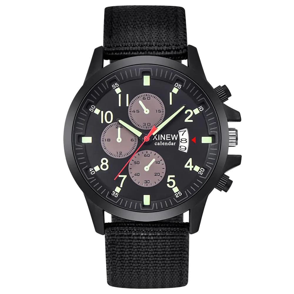 image-Fashion Nylon Band Military Sports Watch For Men