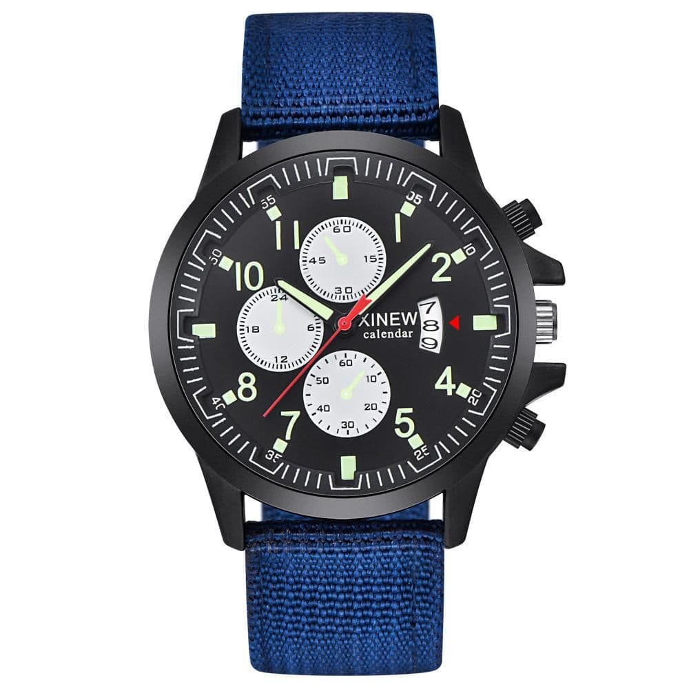 image-Fashion Nylon Band Military Sports Watch For Men