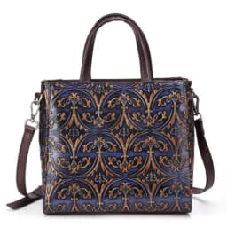 image-Retro-embossed Messenger Bag For Ladies And Women
