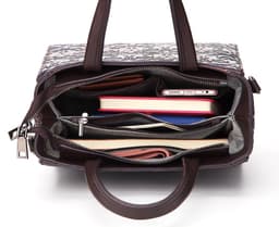 image-Retro-embossed Messenger Bag For Ladies And Women