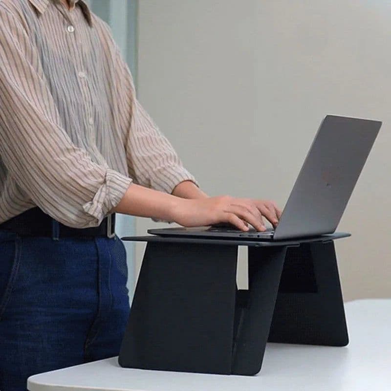 image-Foldable Laptop Desk Portable Adjustable Mini Laptop Stand Desk For