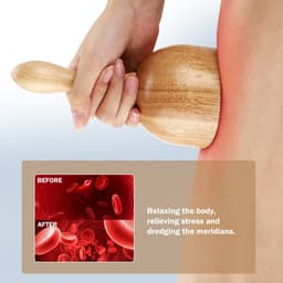 image-1pc Wooden Massage Cup Wood Massage Tools hand massager for Full-Body