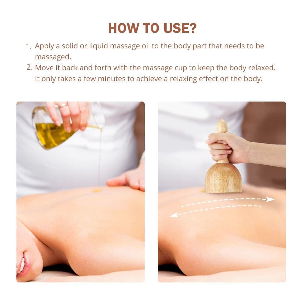 image-1pc Wooden Massage Cup Wood Massage Tools hand massager for Full-Body