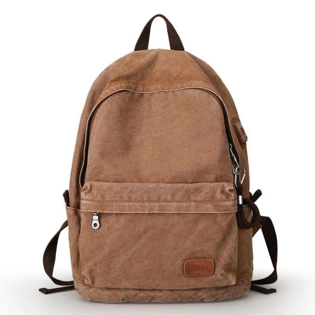 image-Large Retro Canvas Backpack For Men And Women