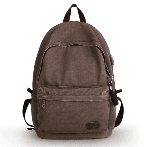 image-Large Retro Canvas Backpack For Men And Women
