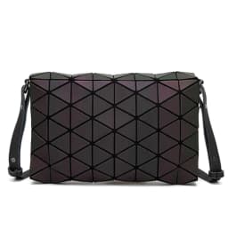 image-Japanese Style Triangle Pattern Messenger Bag For Women