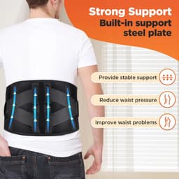 image-Electric Heating Waist Massager Vibration Hot Compress Lumbar Brace