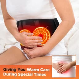 image-Electric Heating Waist Massager Vibration Hot Compress Lumbar Brace