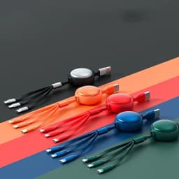 image-3 In1 USB Cable Micro USB Type C Cable 3 In 1 Charging Cable