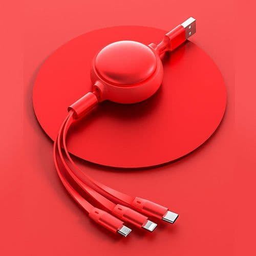 image-3 In1 USB Cable Micro USB Type C Cable 3 In 1 Charging Cable