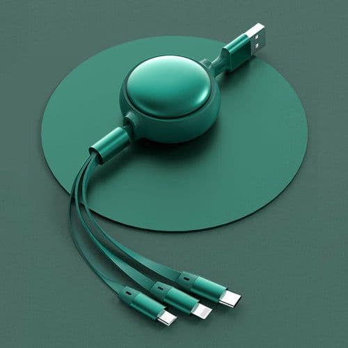 image-3 In1 USB Cable Micro USB Type C Cable 3 In 1 Charging Cable