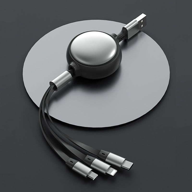 image-3 In1 USB Cable Micro USB Type C Cable 3 In 1 Charging Cable