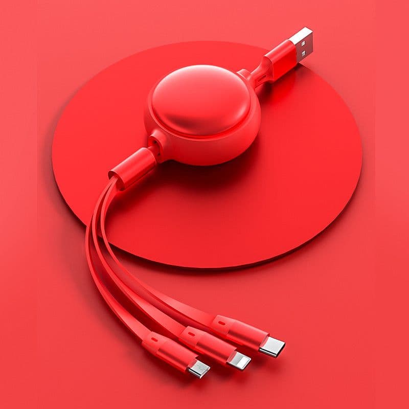 image-3 In1 USB Cable Micro USB Type C Cable 3 In 1 Charging Cable