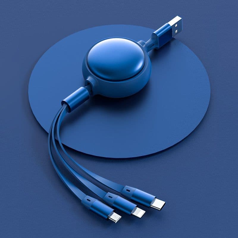image-3 In1 USB Cable Micro USB Type C Cable 3 In 1 Charging Cable