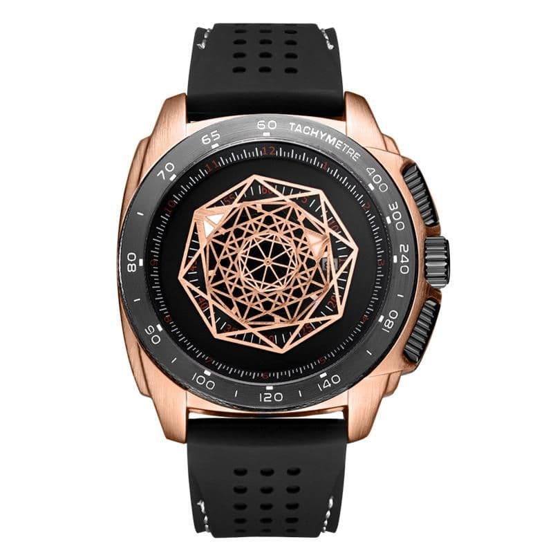 image-Fashion Silicone Band Quartz Watch For Men