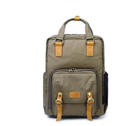 image-Professional Simple Light Canvas Fashion Camera Backpack