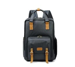 image-Professional Simple Light Canvas Fashion Camera Backpack