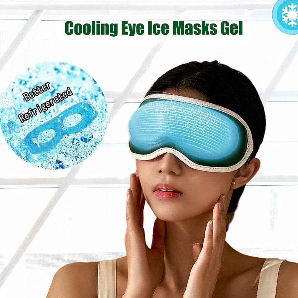 image-Electric Heated & Vibration Eye Massager Sleep Eye Mask Relieve Eye