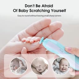 image-Electric Baby Nail Trimmer Kids Scissors Infant Nail Care Safe Nail