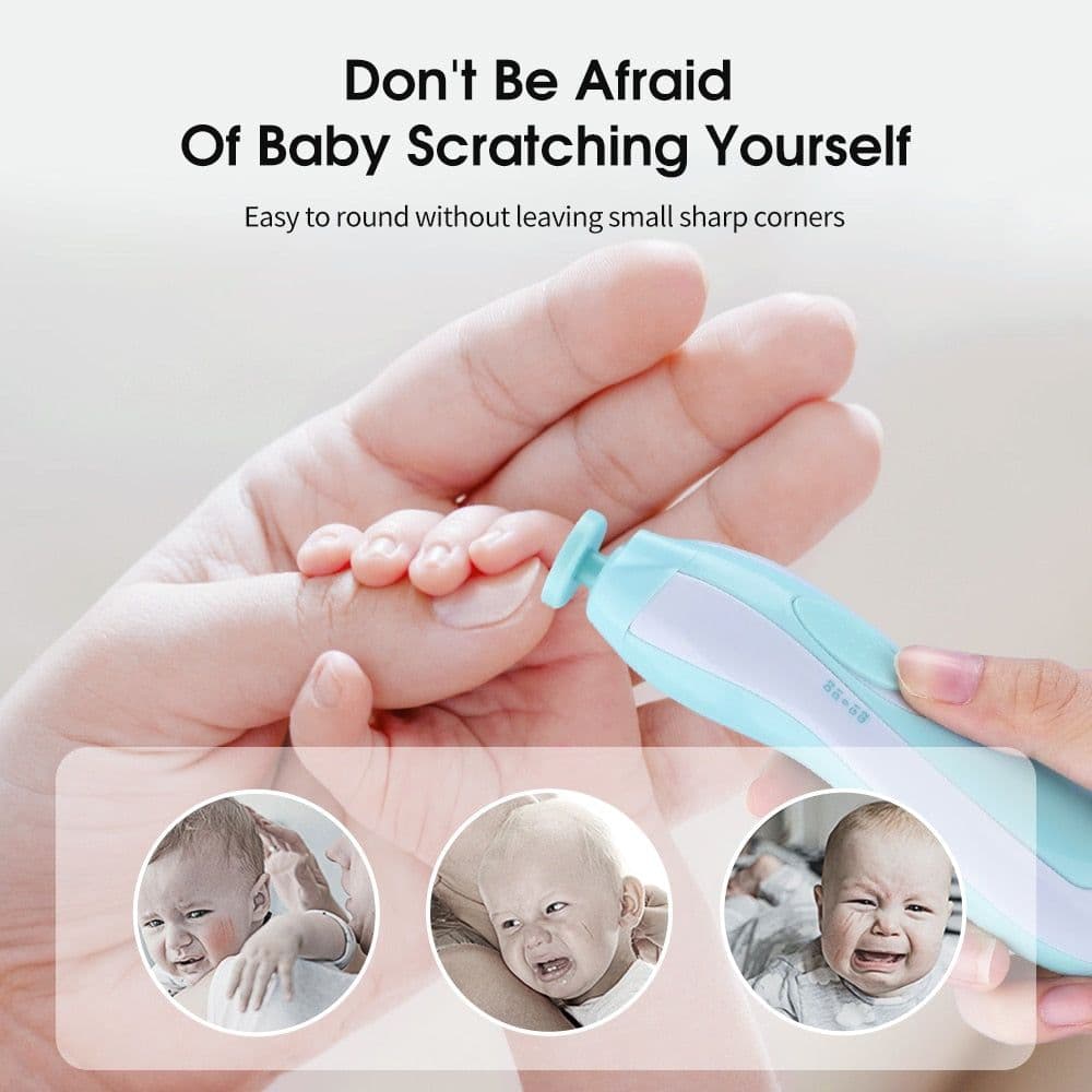 image-Electric Baby Nail Trimmer Kids Scissors Infant Nail Care Safe Nail