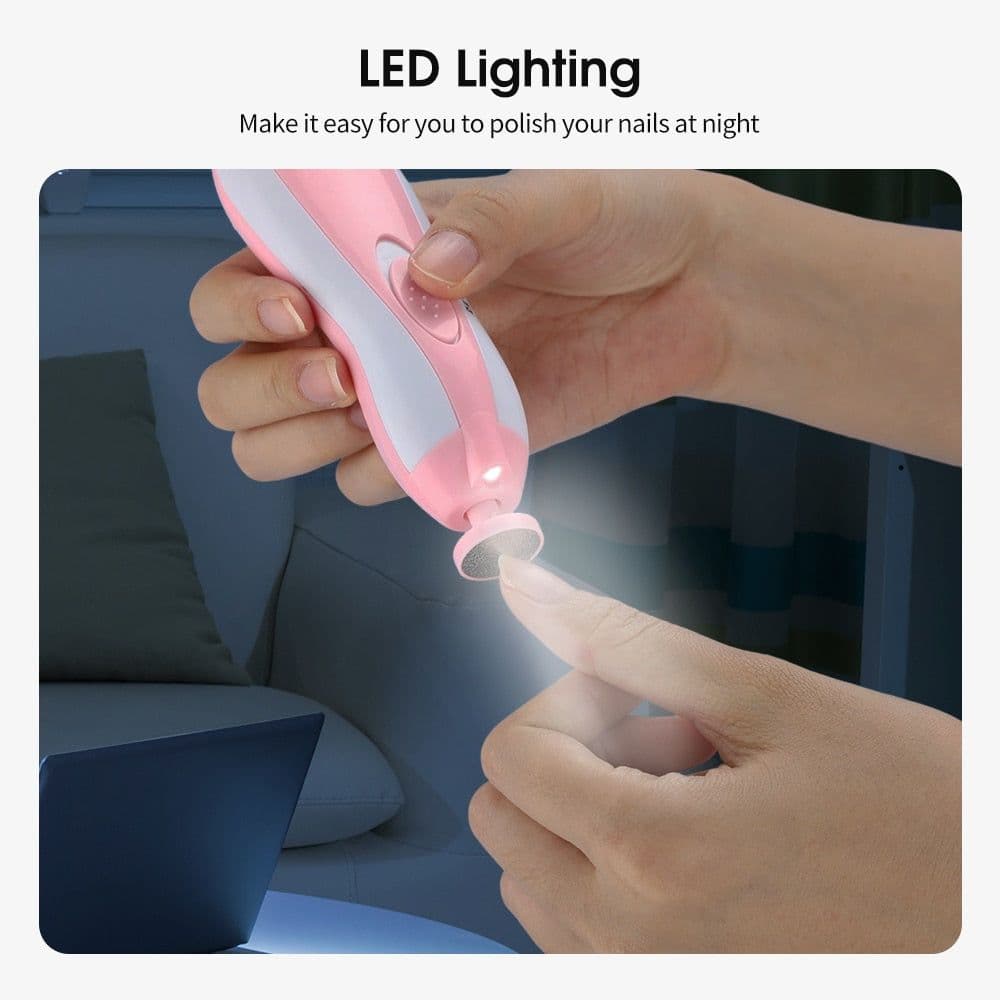 image-Electric Baby Nail Trimmer Kids Scissors Infant Nail Care Safe Nail