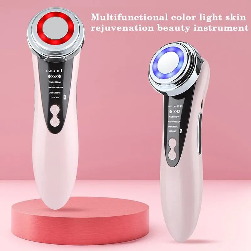 image-4 In 1 LED Face Massager Skin Rejuvenation EMS Facial Lifting Wrinkle