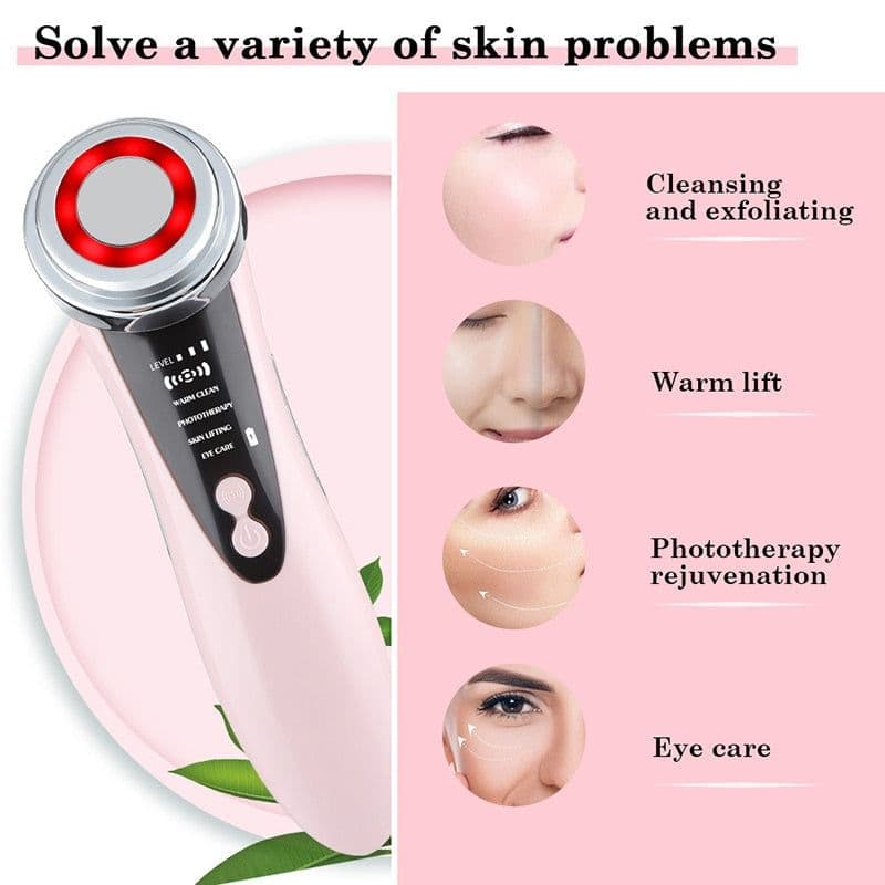 image-4 In 1 LED Face Massager Skin Rejuvenation EMS Facial Lifting Wrinkle