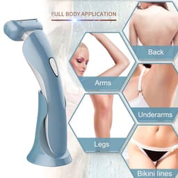 image-Electric Razor for Women Shaver Bikini Trimmer Body Hair Removal for