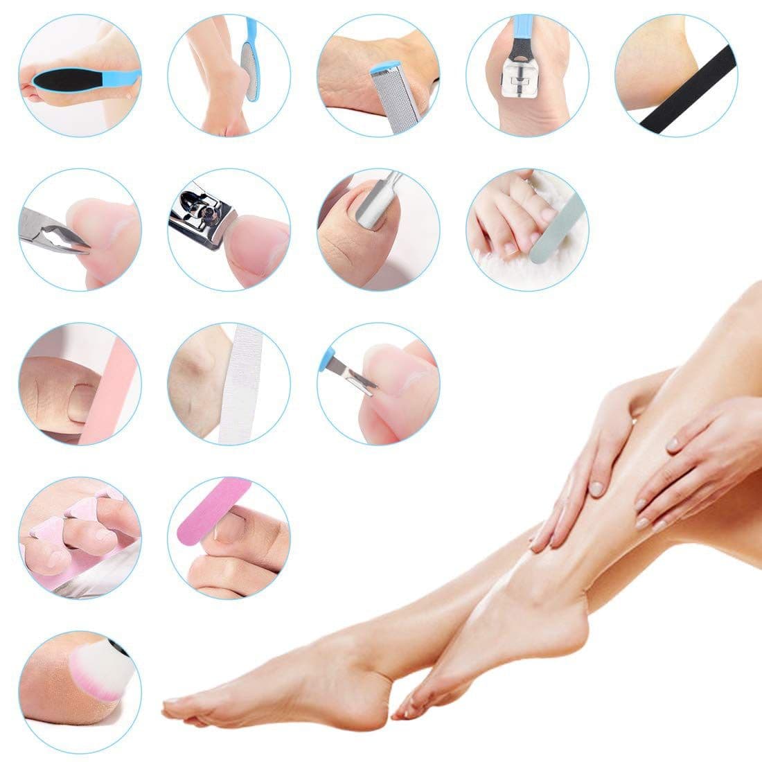 image-Pedicure Kit - 20 in 1 Professional Pedicure Tools Set