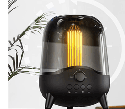 image-Portable Wireless Bluetooth Speaker Flickering Ambient Light