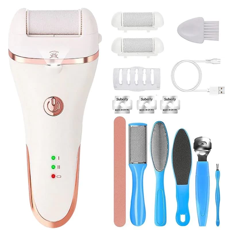 image-Charged Electric Foot File for Heels Grinding Pedicure Tools