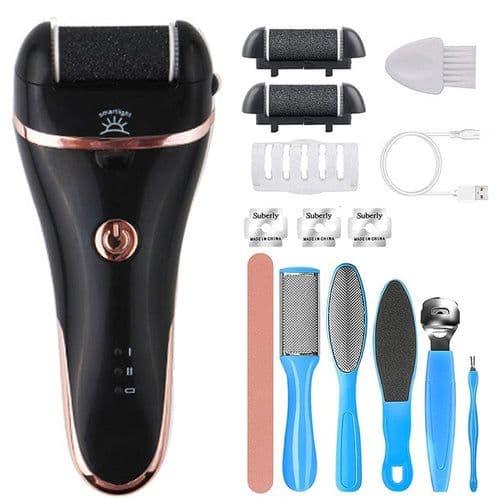 image-Charged Electric Foot File for Heels Grinding Pedicure Tools