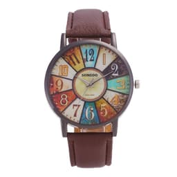 image-Casual Retro Stripe Pattern Quartz Watch For Men