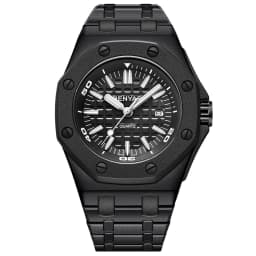 image-Fashion Large Steel Belt Watch For Men