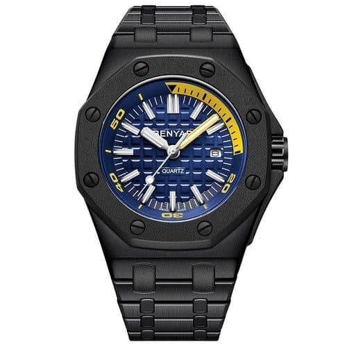 image-Fashion Large Steel Belt Watch For Men