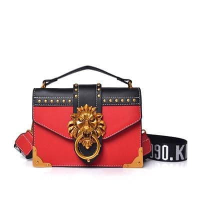 image-Fashion Lion Pattern Mini Small Square Messenger Bag