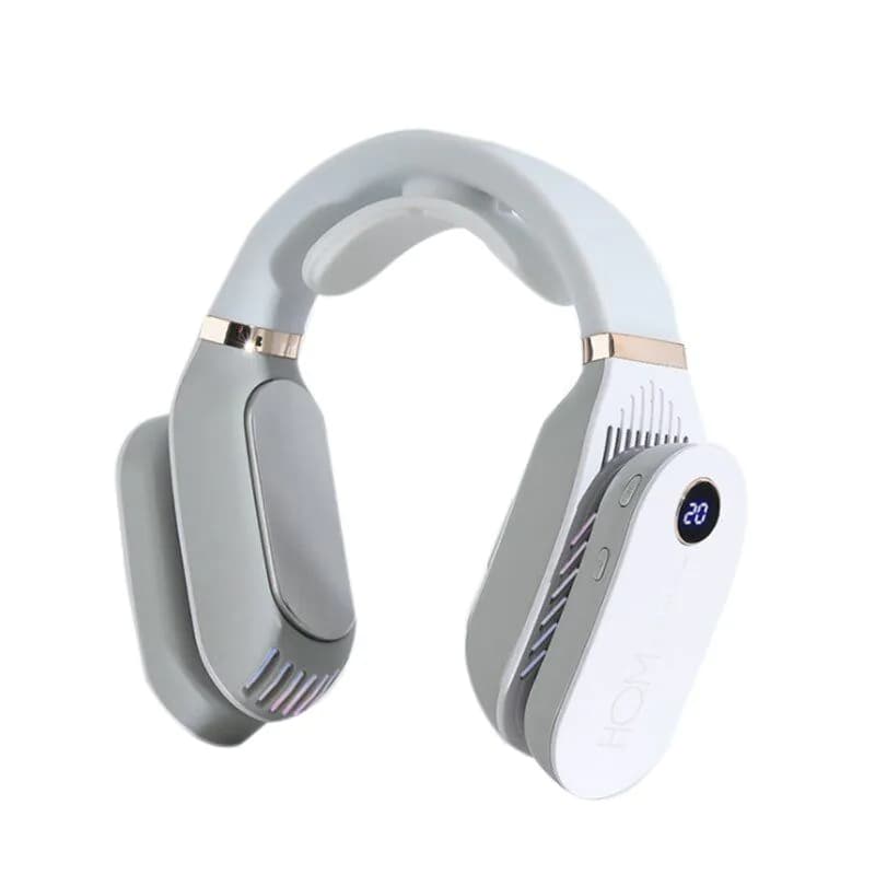 image-Rechargeable Small Bladeless Mini Portable Air Neck Fan