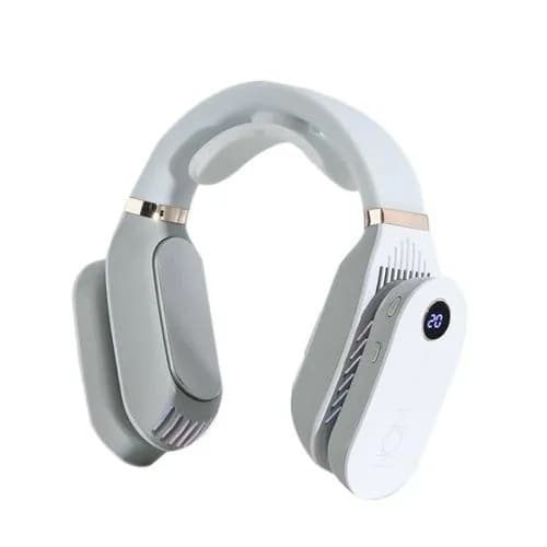 image-Rechargeable Small Bladeless Mini Portable Air Neck Fan