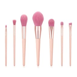 image-12pcs Nude Pink Makeup Brushes Kit Beauty Make Up Tool Loose Powder