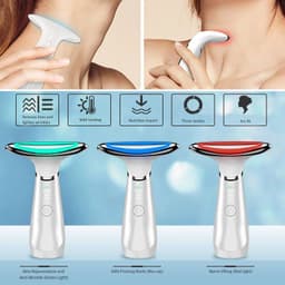 image-Neck Face Beauty Device EMS Neck Face Lifting Massager Skin Tighten