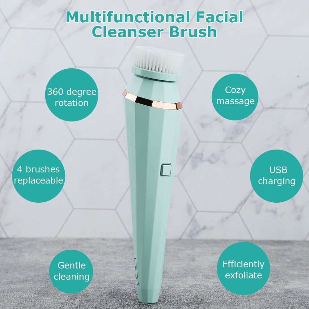 image-4 in 1 Electric Facial Cleanser Wash Face Cleaning Machine Skin Pore